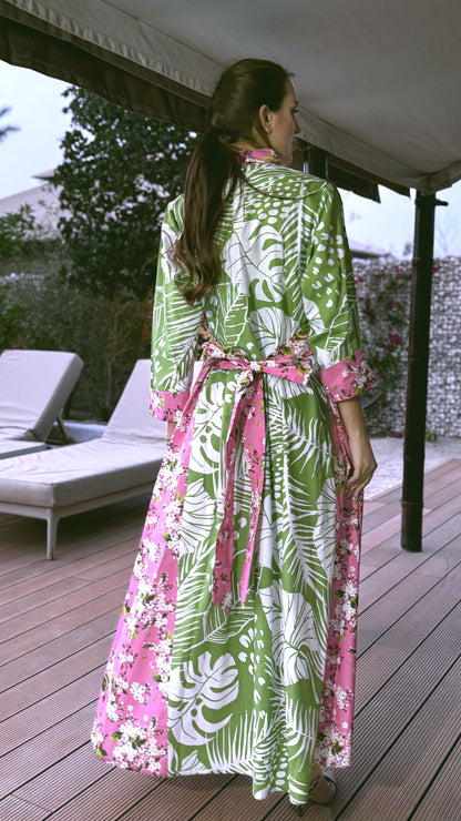 Meem Vogue Rose Jungle dress – full back view